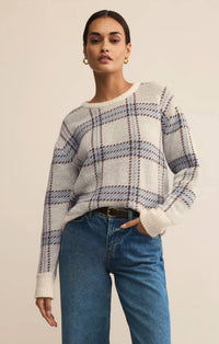 Z Supply - Junction Crew Neck Plaid Sweater