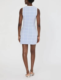 French Connection - Check Sleeveless Crew Mini Dress