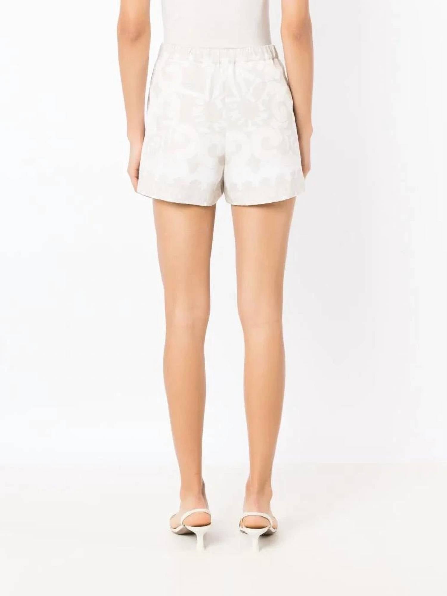 Valentino - Geometric Print Drawstring Shorts