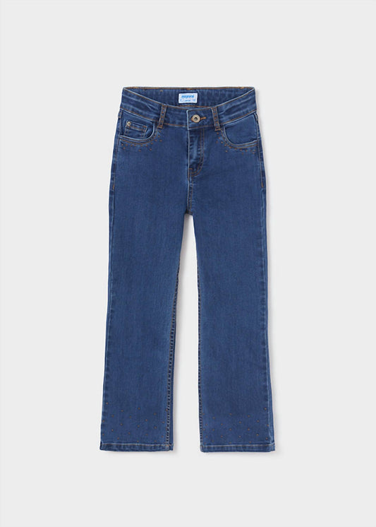 Mayoral - Tween Girls Flared Long Denim Pant