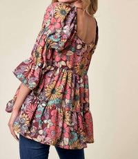 Lovely Melody - Amelias Ruffle Floral Top