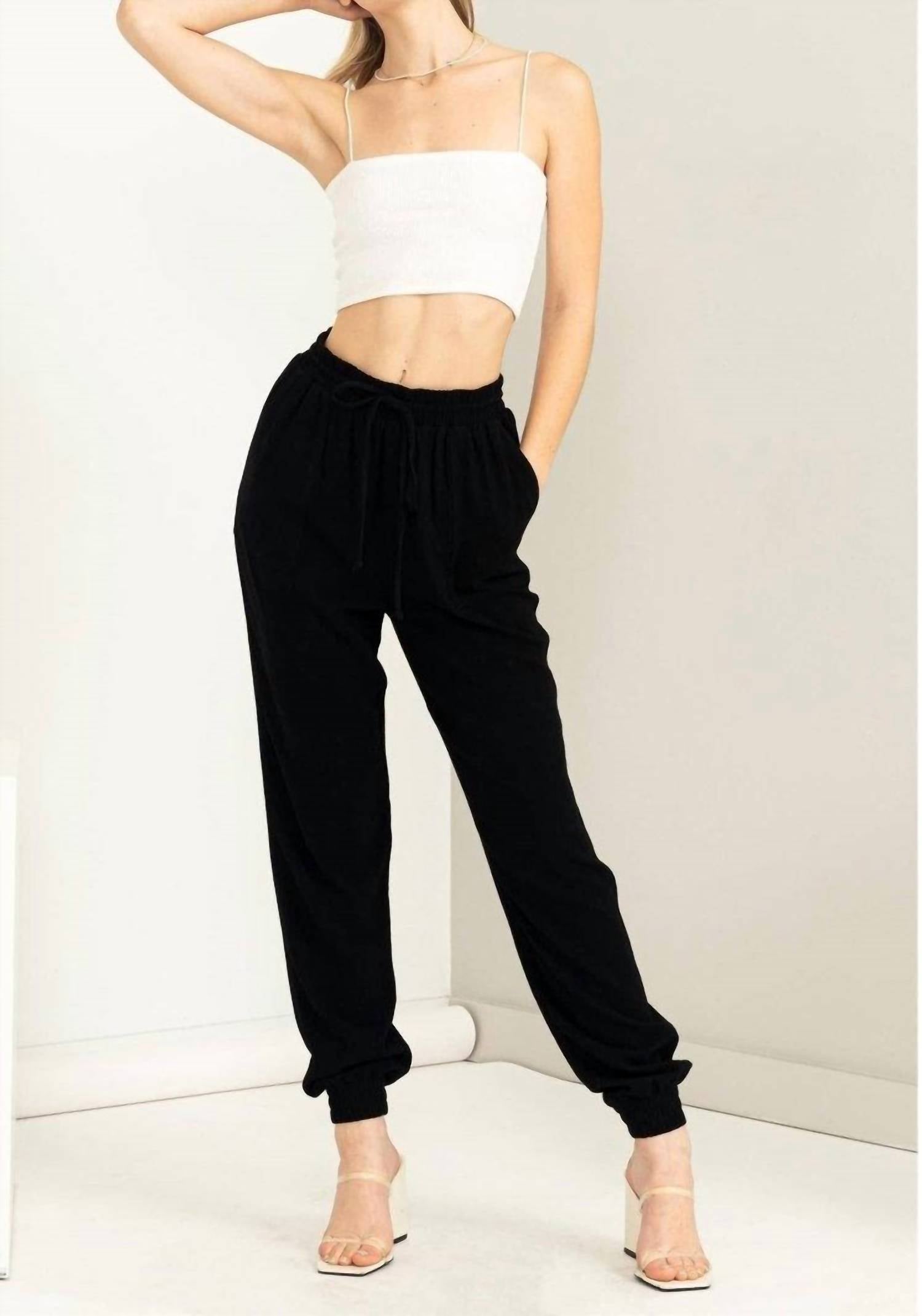 Hyfve - Anytime Linen Drawstring Jogger Pants