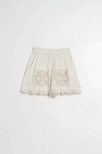 Indi & Cold - Scalloped Embroidery Shorts