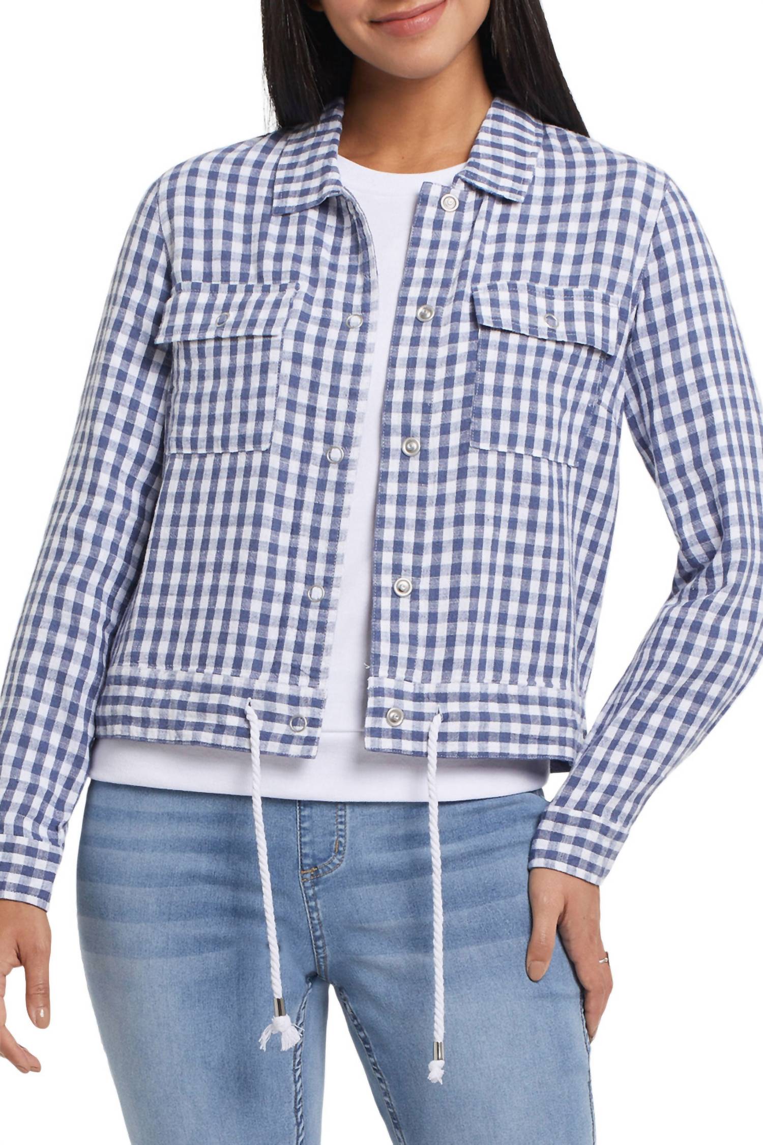 Tribal - Cindy Crop Jacket With Drawstring
