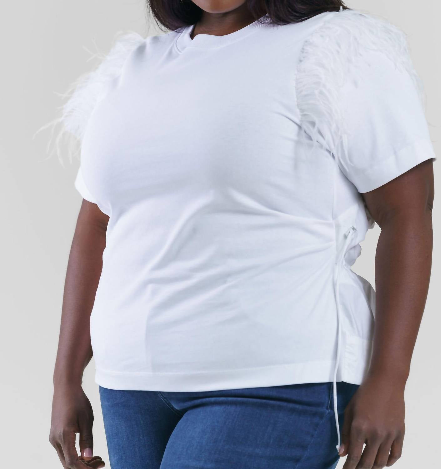 Tanya Taylor - Lydia Feather Top - Plus Size