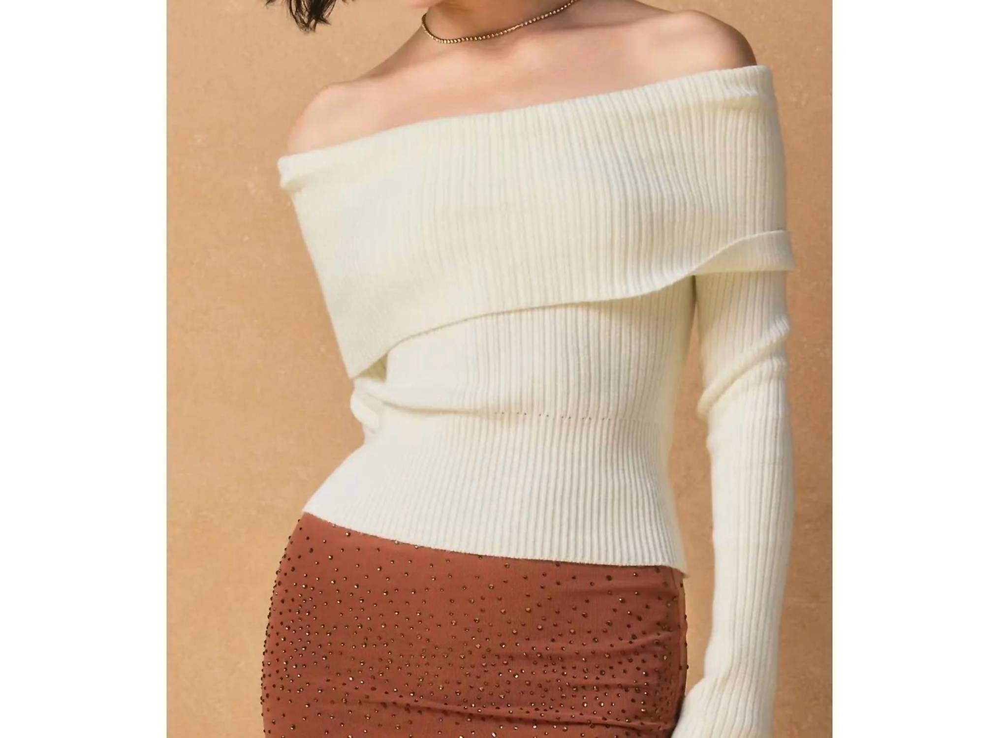 Dress Forum - Off Shoulder Sweater