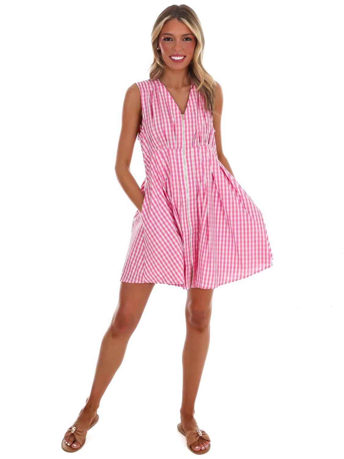 Entro - Feeling Fabulous Gingham Mini Dress