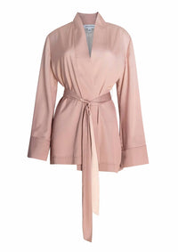 Circular Path - Women's Open Front With Detachable Waist Tie Kimono
