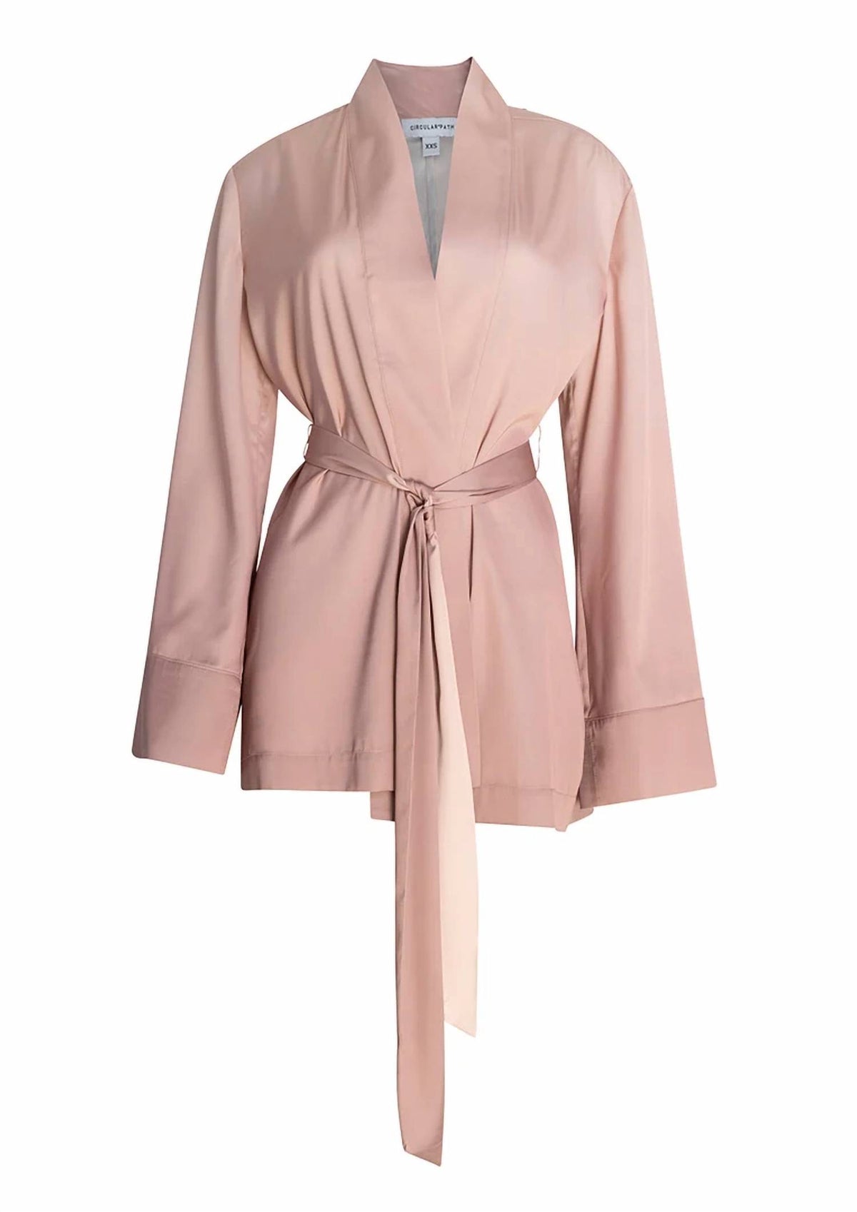 Circular Path - Women's Open Front With Detachable Waist Tie Kimono