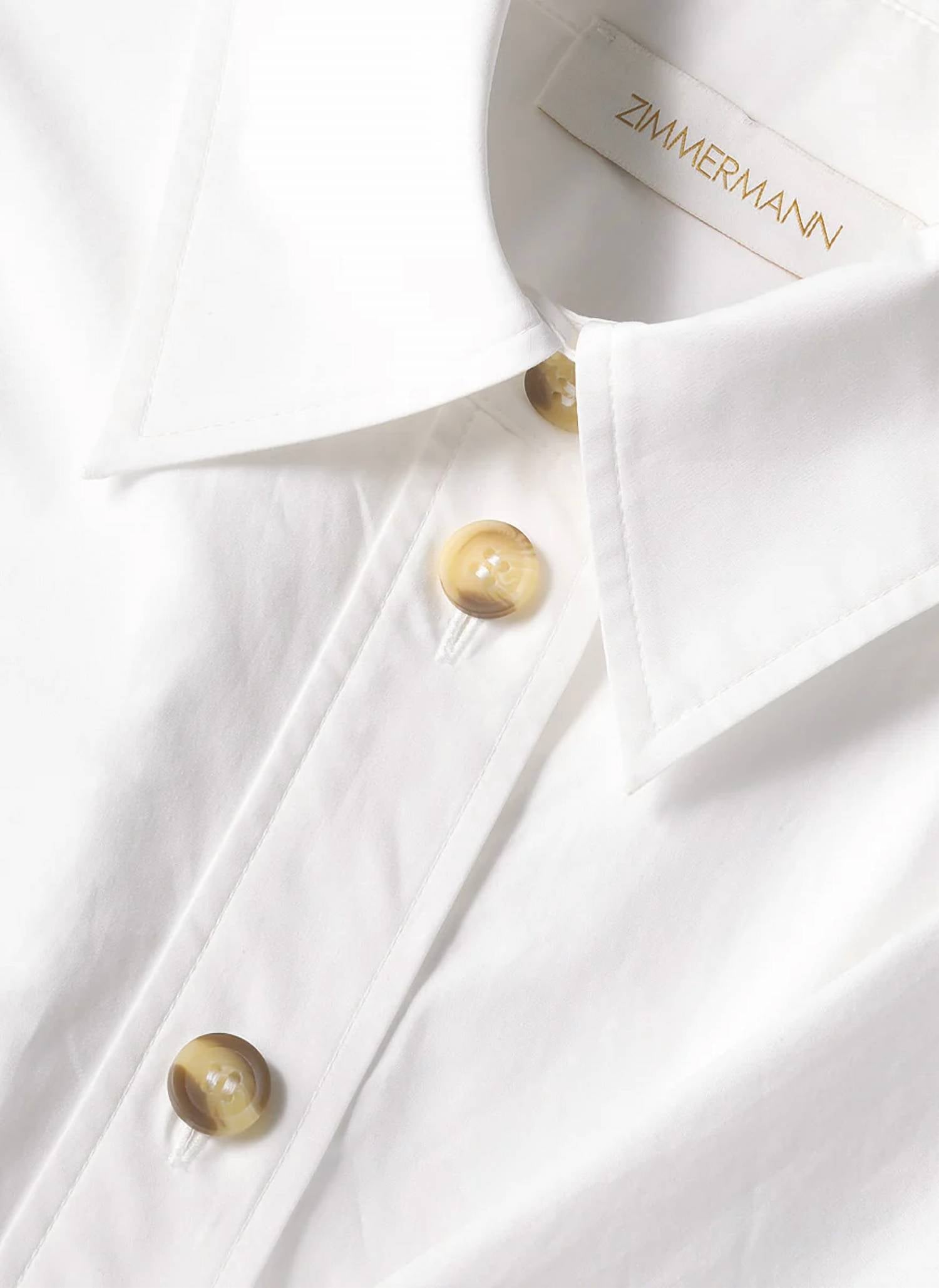 Zimmermann - Rebellion Poplin Wrap Blouse