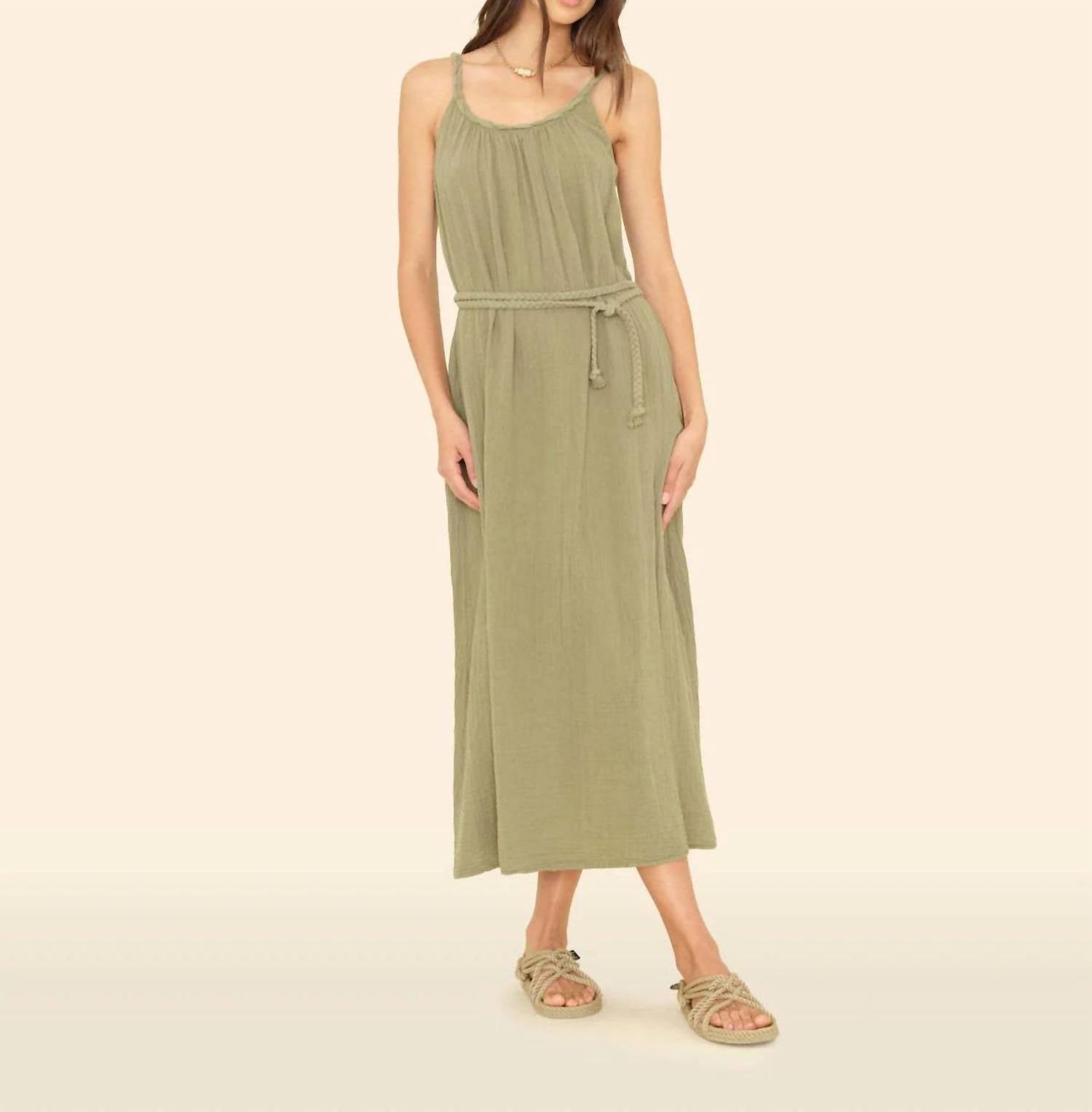 XIRENA Women's Braiden Dress in dark seagrass - women's dress - alternate view