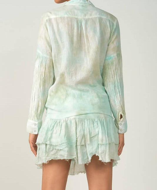 Elan - Rose Tie-Dye Button Down