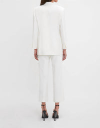 Victoria Beckham - Grain Depoudre Blend Trousers