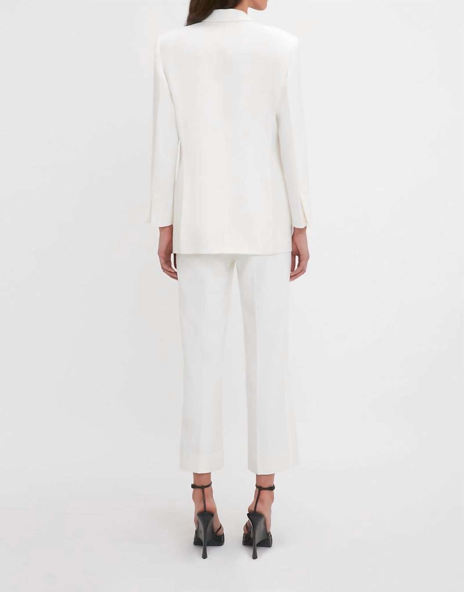 Victoria Beckham - Grain Depoudre Blend Trousers