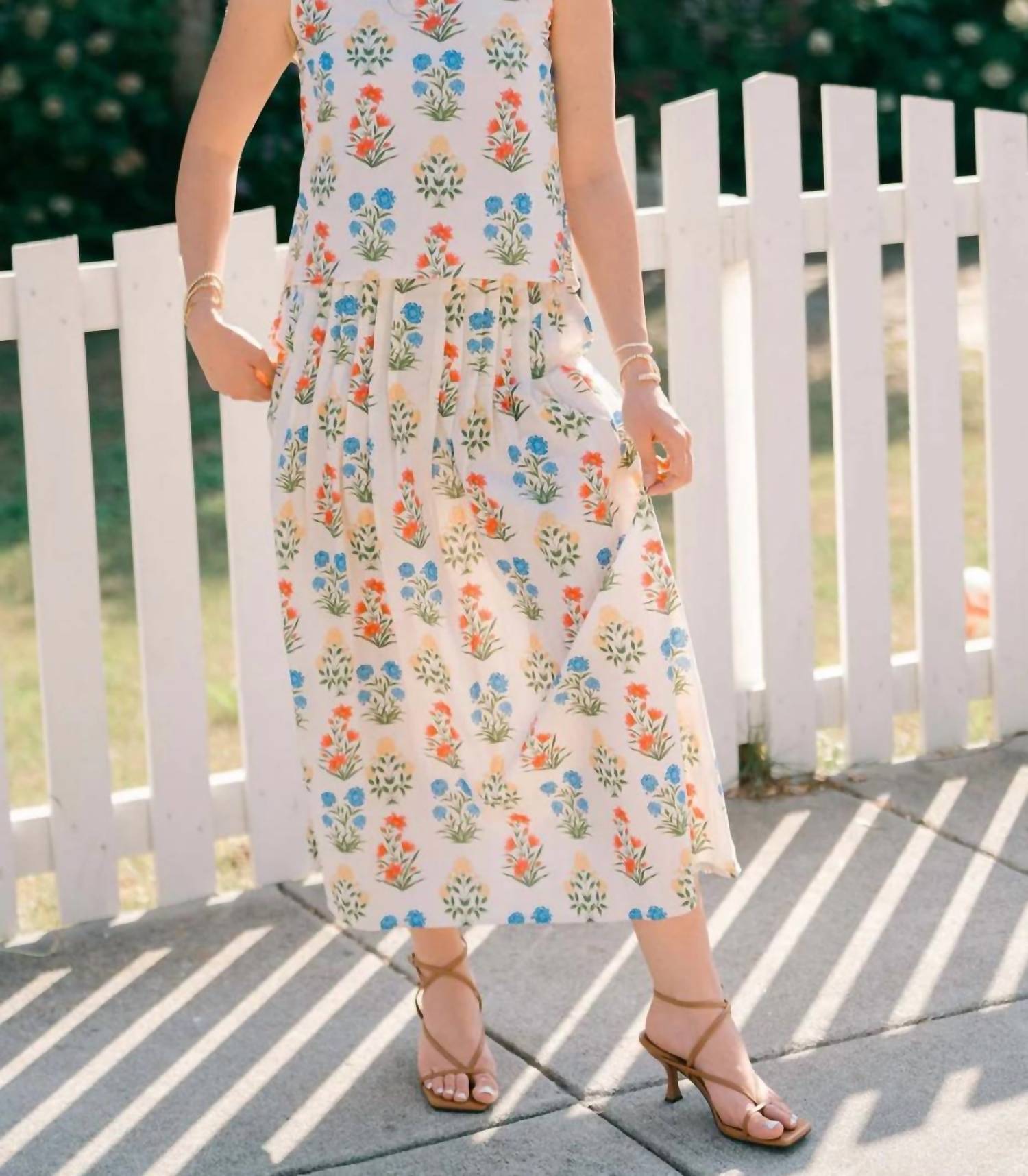 VICTORIA DUNN Sadie Maxi Skirt in flourish - women's skirt - detail view