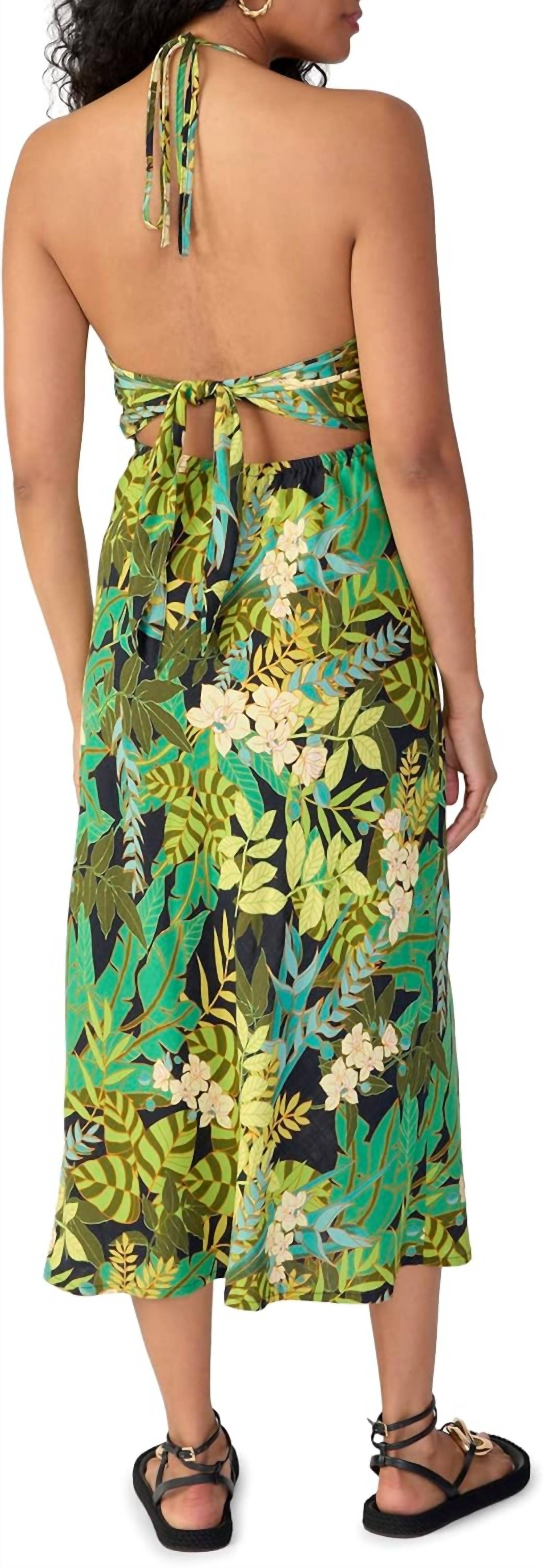 Sanctuary - Halter Keyhole Midi Dress
