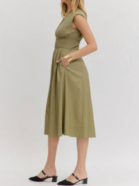 Entro - Urban Edge Vegan Leather Zip Dress