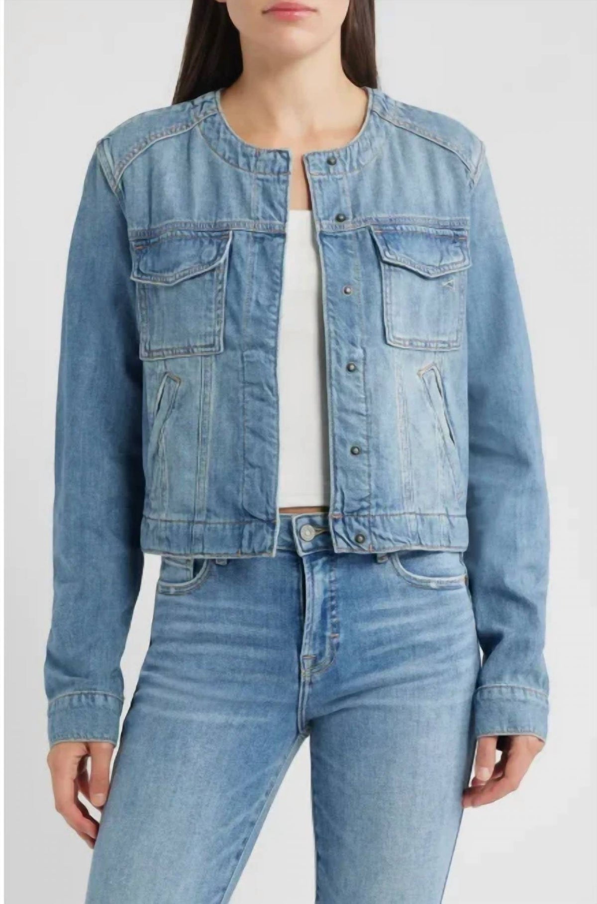 Hidden - Collarless Jacket
