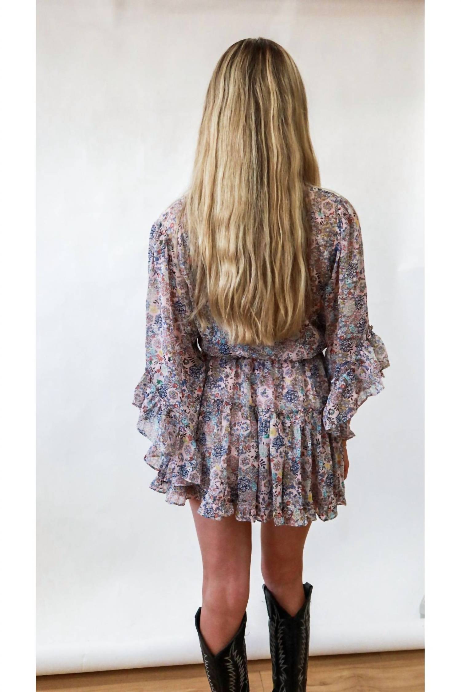 Keepsake - Wildflower Whisper Chiffon Dress
