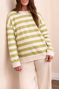 Tribal - Stripe Crew Neck Top