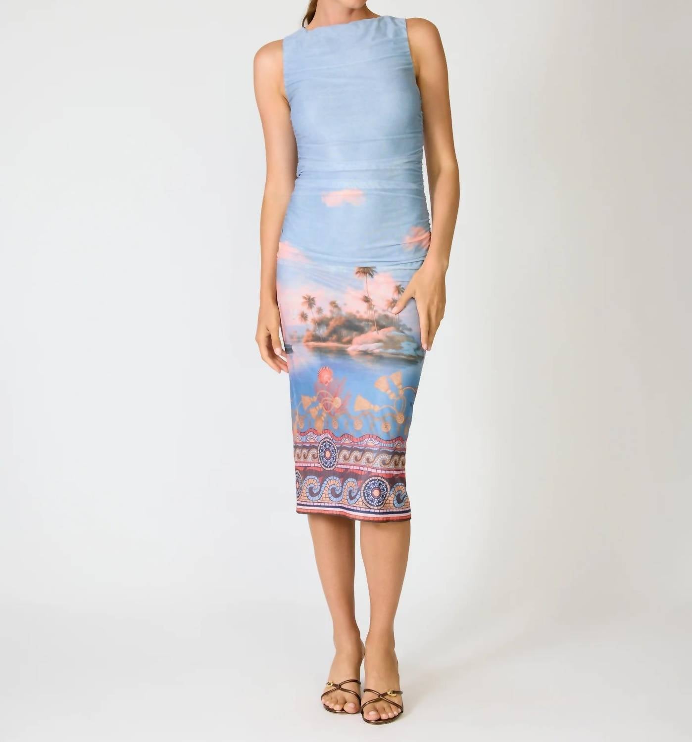 Line And Dot - Island Mesh Midi Dress