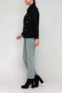 Ic Collection - Grommet Detail Polyurethane Jacket