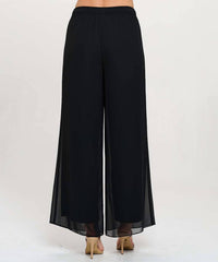 Last Tango - Chiffon Pull On Wide Leg Pants