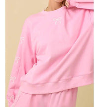 Main Strip - Bow Embroidered Lounge Set