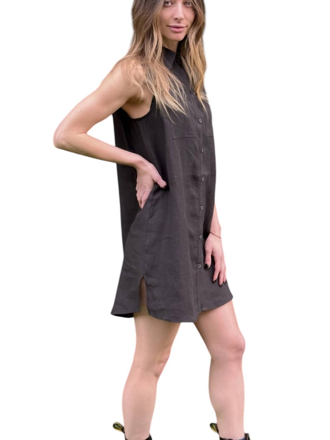 Oat New York - Sleeveless Shirt Dress