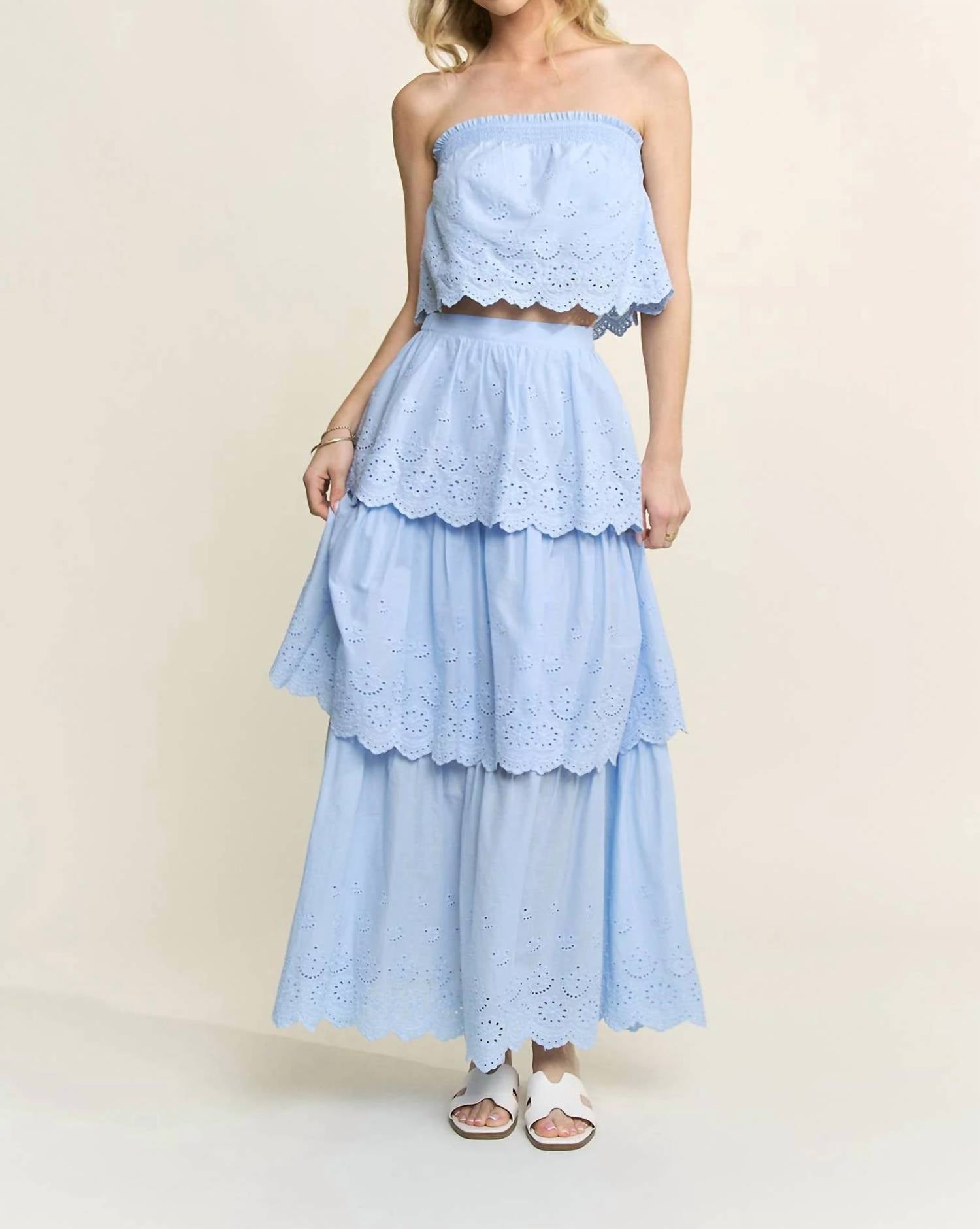 Hersy - Women's Bluebell Eyelet Set