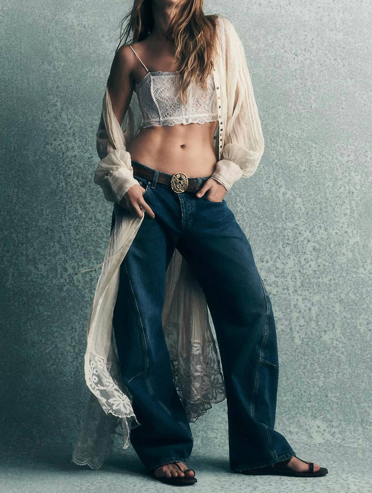 Free People - Fable Twisted Seam Low-rise Jeans