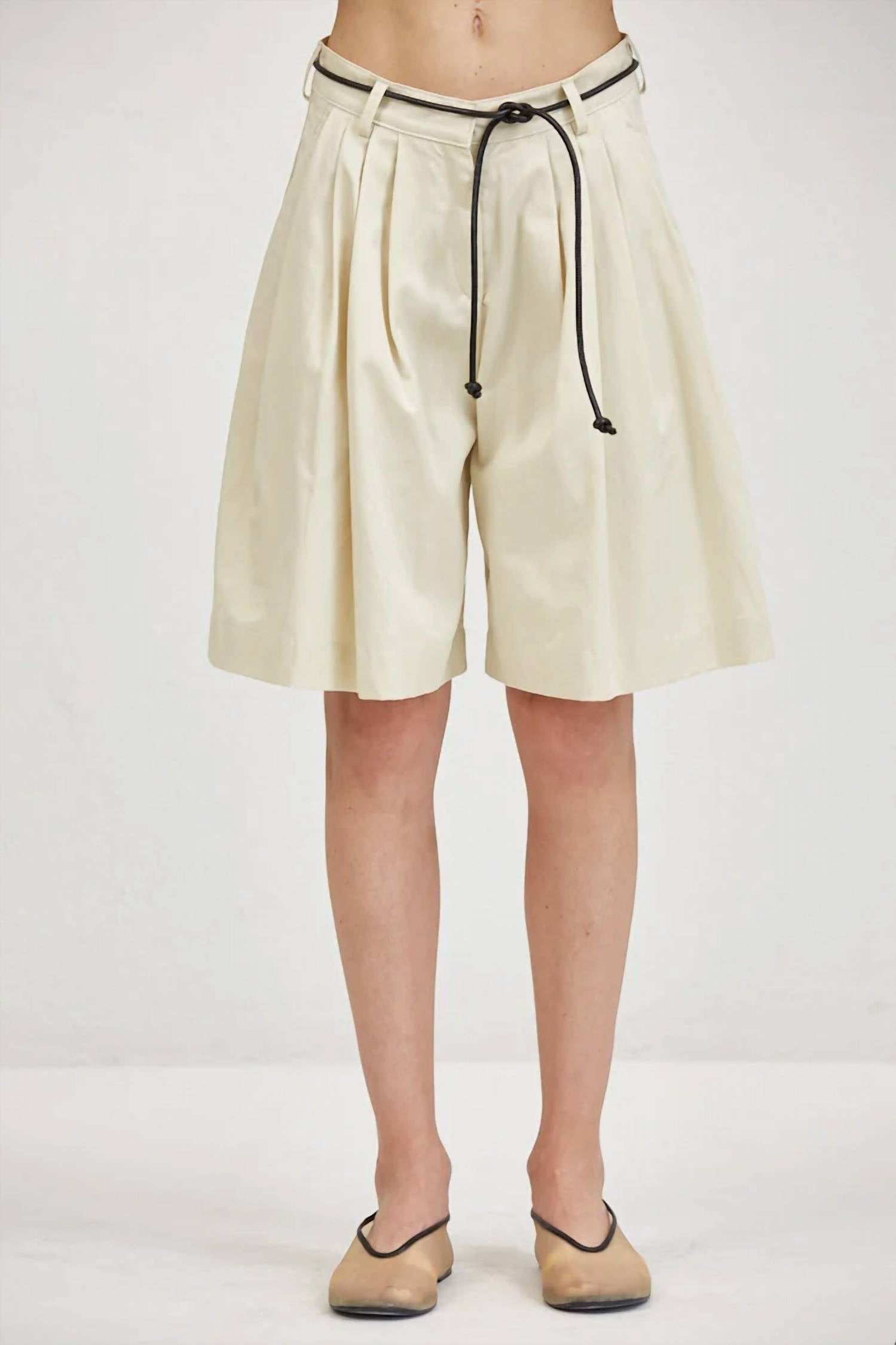 A.Ren - Women's Elysian Shorts With Front Pockets Belt