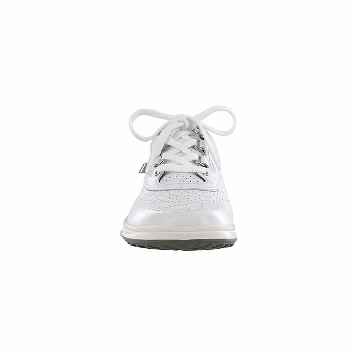 SAS Women's Sporty Lux Lace Up Sneaker in white perf - women's sneaker - alternate view