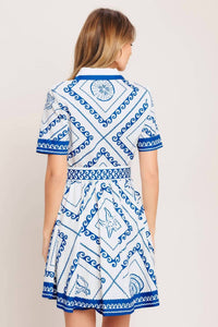 Flying Tomato - Printed Woven Mini Dress