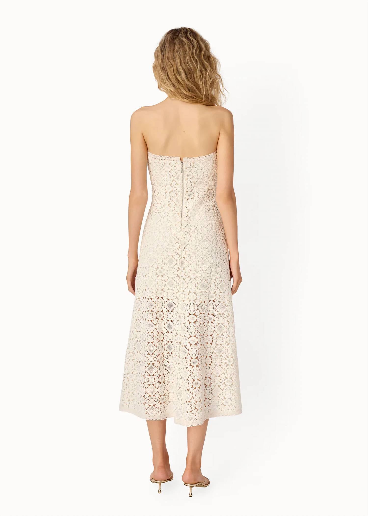 Cami Nyc - Lisboa Strapless Crochet Dress
