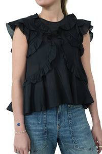 ISABEL MARANT Nalou Blouse in black - women's blouse - view 5