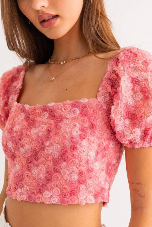 Le Lis - Eliza Rosette Crop Top