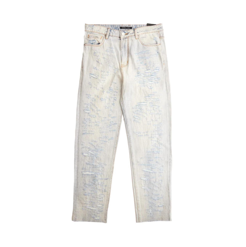 EMBELLISH Men's Blasted Denim Jeans in powder wash - men's jeans