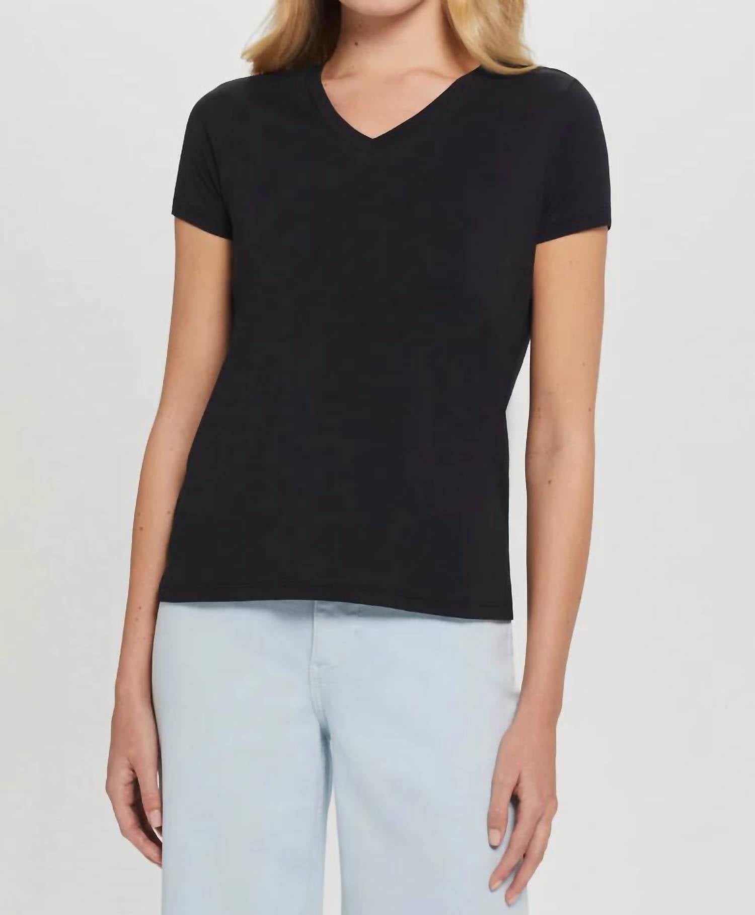 Goldie - Short Sleeve Organic Boy V-neck Tee