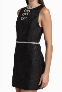 Alice + Olivia - Ellis Embellished Bow Mini Dress