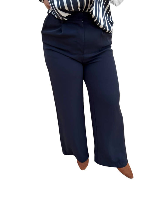 Raella Solid Point Wide Pants