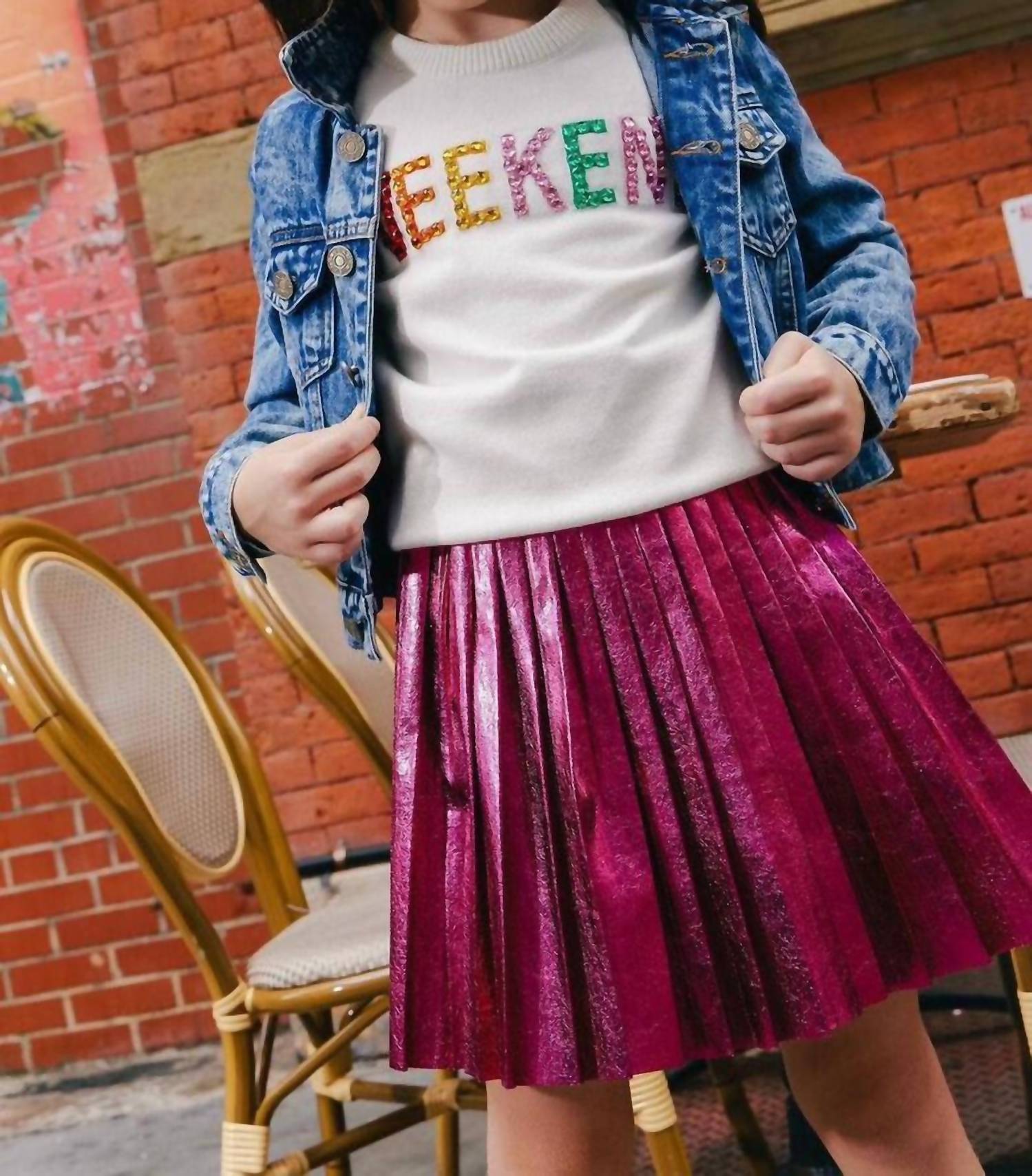 Lola + The Boys - Jeweled Weekend Sweatshirt
