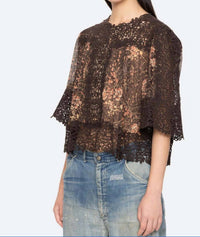 Sea - LUISA PRINT TOP