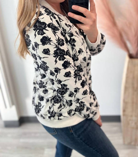 Ampersand Ave - Floral Bomber Jacket