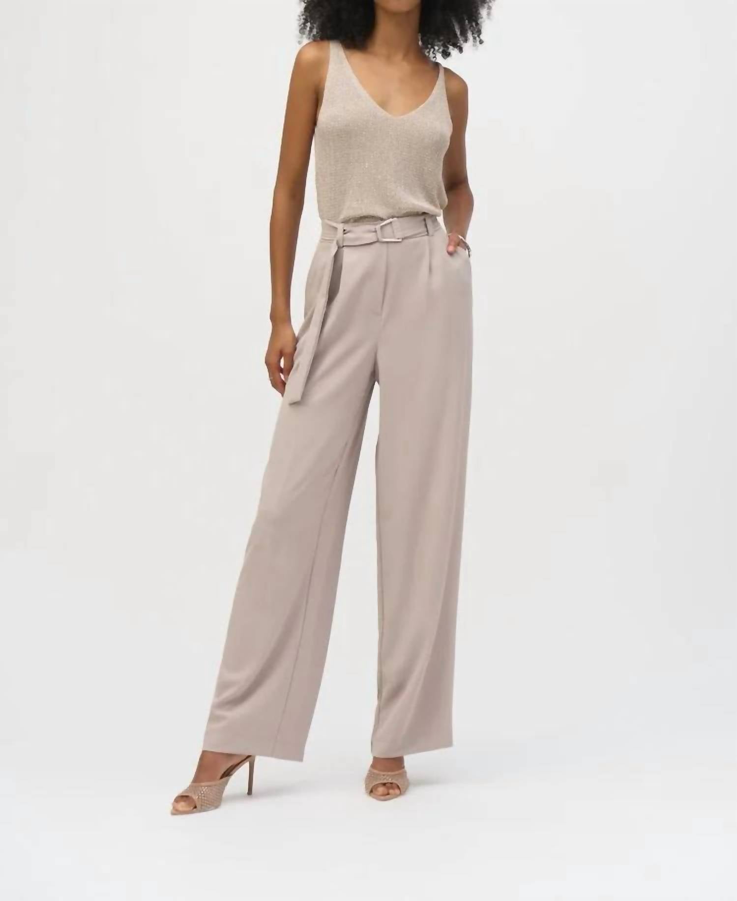 Joseph Ribkoff - Metallic Knitted Camisole With Rhinestones