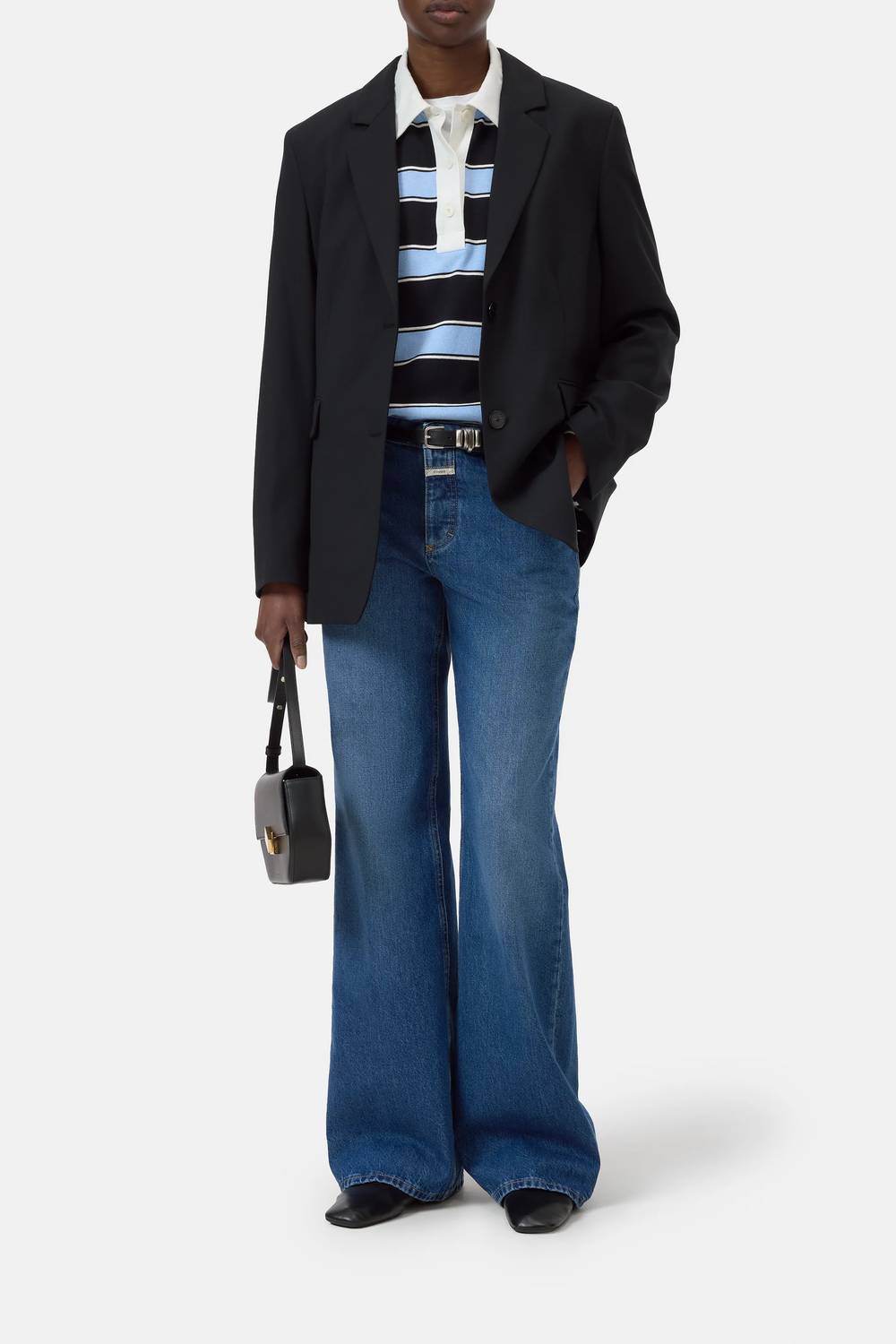 CLOSED Gillan Wide Jeans in mid blue - women's jeans