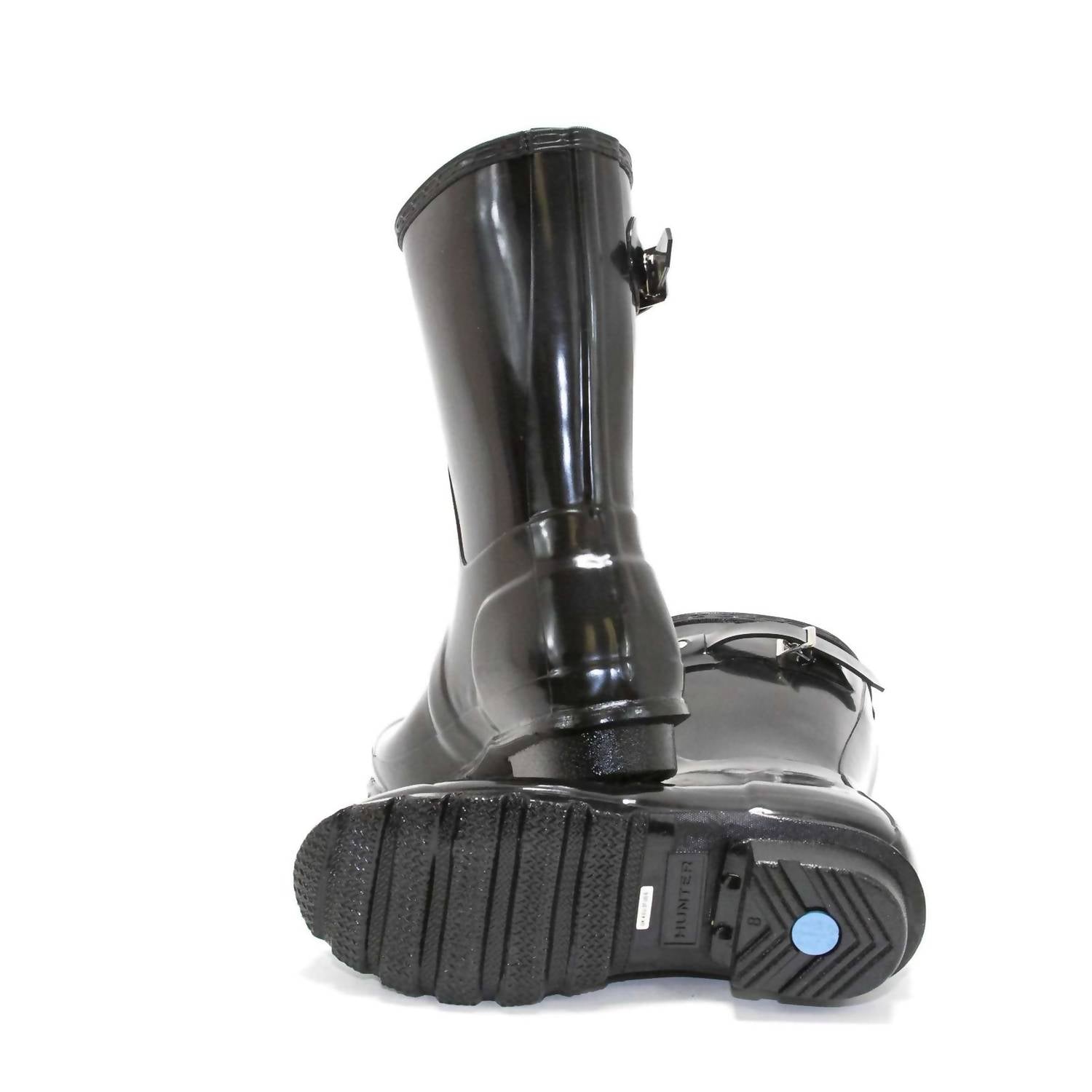 HUNTER Women's Original Short Gloss Rain Boots in black - women's shoe - view 7