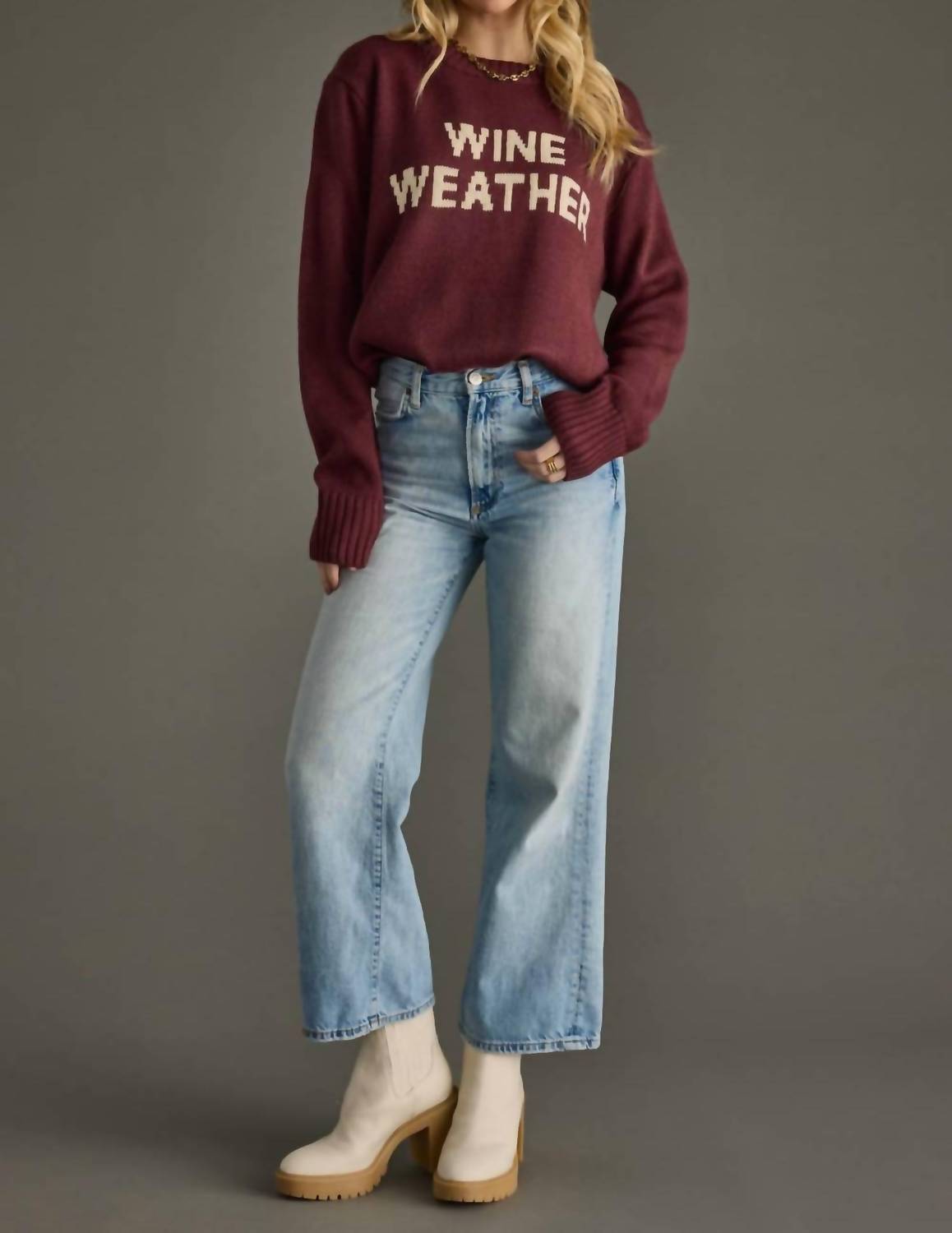 Panache Apparel - Wine Weather Sweater
