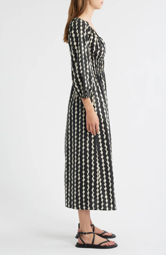 Rails - Paio Abstract Print Long Sleeve Midi Dress