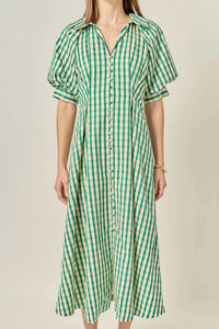 English Factory - Azalea Gingham Midi Dress